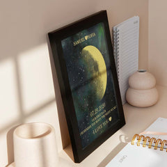 Personalised Moon Phase Photo Frame | Unique Birthday & Anniversary Gift
