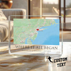 Personalized Engraved Acrylic Desk Decoration - Customizable Thick Display Piece