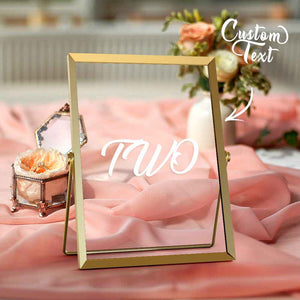 Personalized Wedding Table Numbers Modern Table Numbers Reception Table Numbers Gift for Wedding
