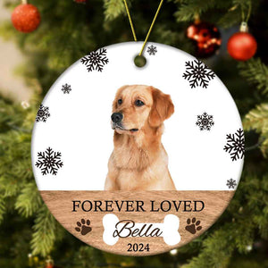 Personalized Memorial Dog Ornament Christmas Photo Ornament Christmas Gift for Pet Lovers