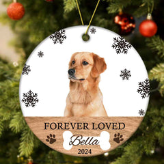 Personalized Memorial Dog Ornament Christmas Photo Ornament Christmas Gift for Pet Lovers