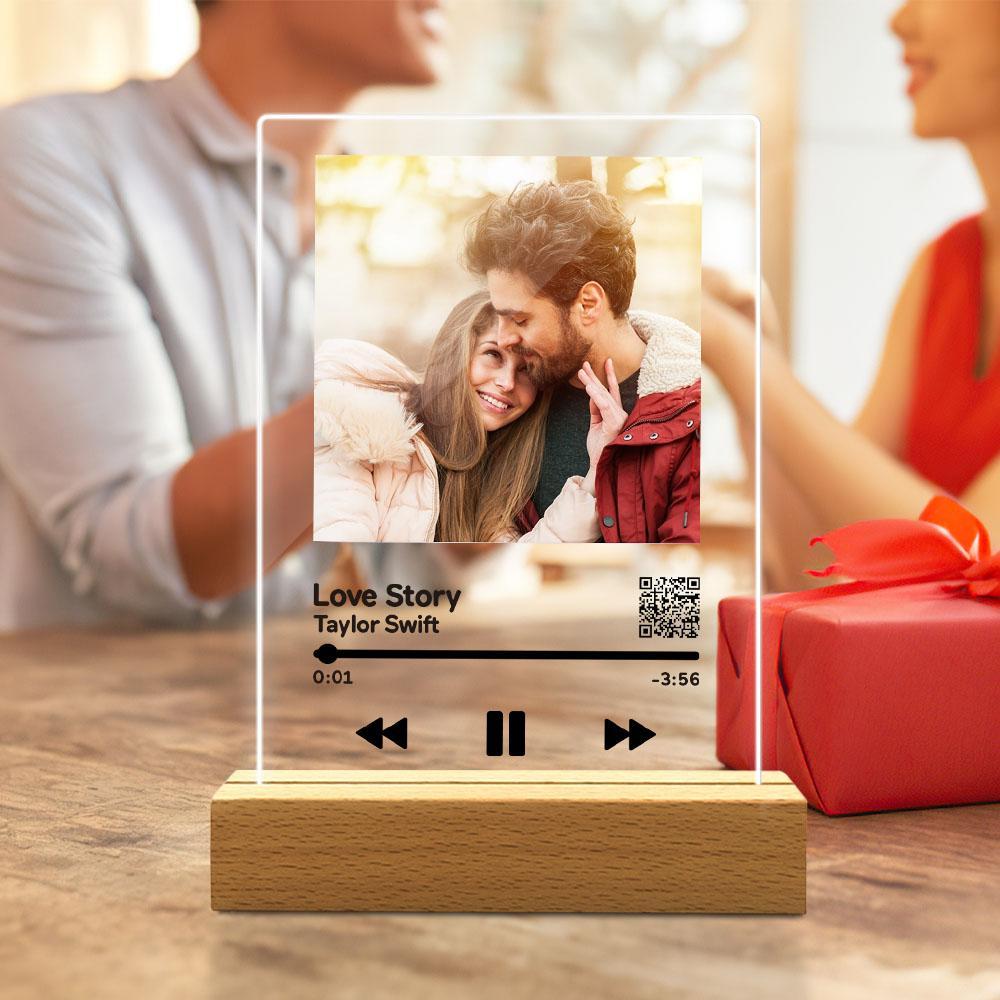 Personalised Video Plaque with QR Code | Custom Wedding & Anniversary Gift