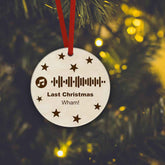 Custom Engraved Ornament Music Code Christmas Gift