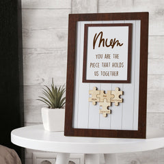 Personalised Mother's Day Custom Name Wooden Photo Puzzle Frame | Unique Keepsake Gift