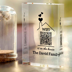 Personalised Wifi Sign QR Code Scanner Guest Wifi Password New Home Decor