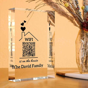 Personalised Wifi Sign QR Code Scanner Guest Wifi Password New Home Decor