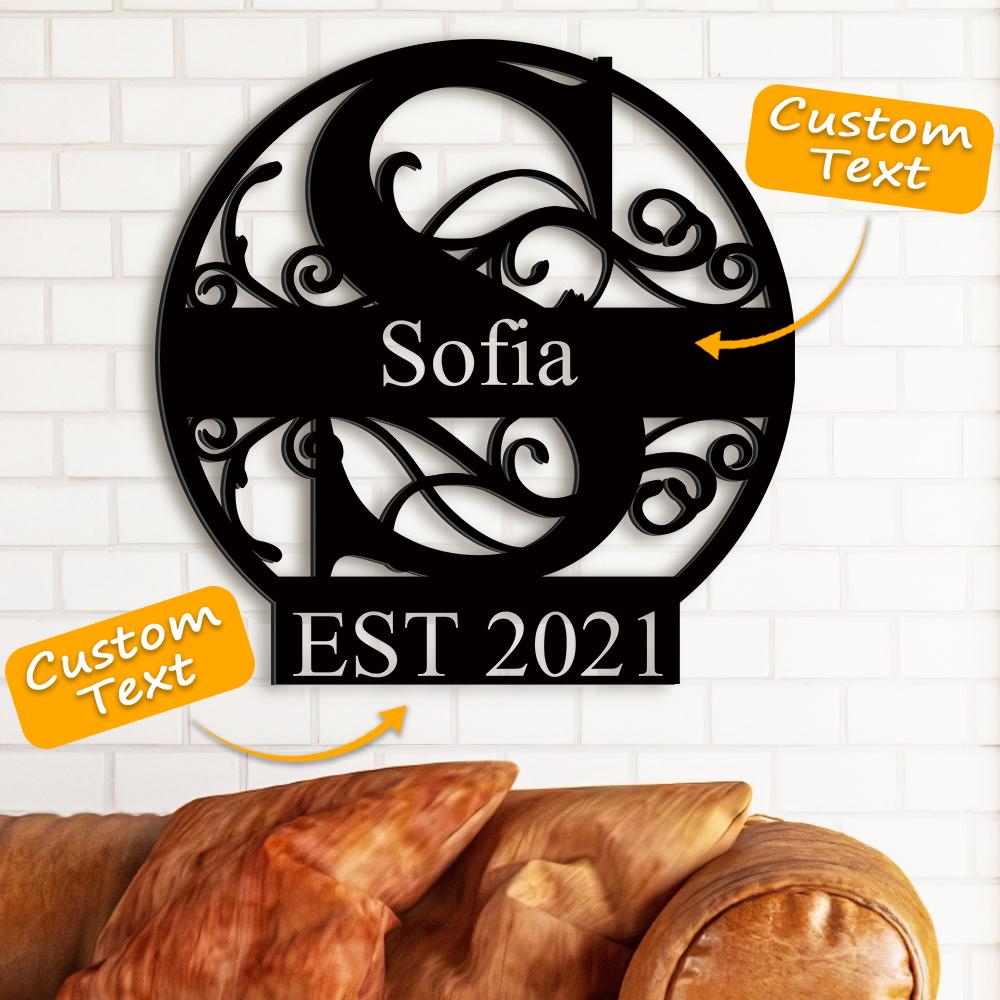 Personalised Family Name Sign | Custom Wedding & Housewarming Gift UK