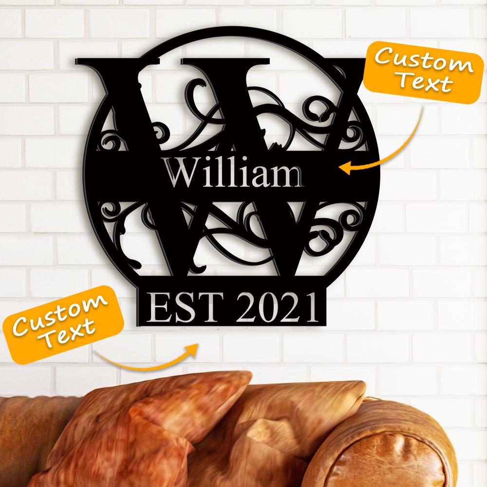 Personalised Family Name Sign | Custom Wedding & Housewarming Gift UK