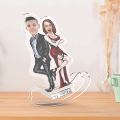 Personalised Couple Photo Tumblers - Custom Desktop Decor