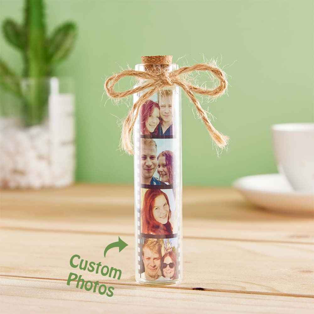 Custom Film Roll Photo Glass Jar Personalized Photo Gift for Him