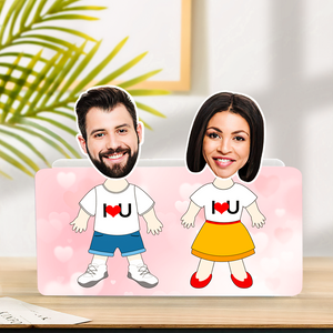 Custom Face Shaking Head Car Dashboard Decorations Personalized Couple Home Decor Ornaments Gift