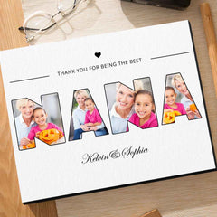 Custom Nana Photo Frame Personalised Letter Photo Collage Frame Gift for Grandma