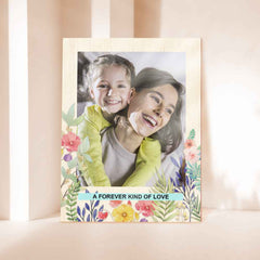 Personalised Floral acrylic Photo Block