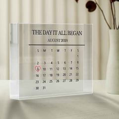 Ornamented anniversary gifts that can be customized with special dates and copywriting