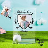 Personalized Photo Acrylic Golf Plaque Custom Golf Ball Display Award Trophy Gifts for Golf Lover