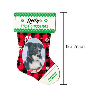 Personalized Christmas Stocking Wooden Ornament Wooden Plaque Christmas Gifts