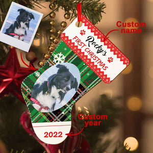 Personalized Christmas Stocking Wooden Ornament Wooden Plaque Christmas Gifts