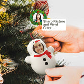 Personalised Christmas Ornament Hanging Doll Decorations - Set of 3 Funny Customisable Photo Gifts