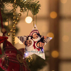 Personalized Photo Christmas Ornaments Gift for Family