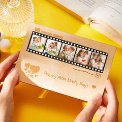Personalized Photo Film Card Wooden Desktop Decoration Custom Engraved Commemorative Gifts