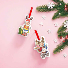 Custom Super Hero Decorations Personalized Face Christmas Hanging Decoration Superhero Decor Set Gifts for Besties