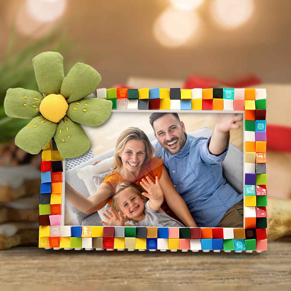 Personalized Colorful Building Blocks Picture Frame DIY Photo Frame