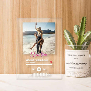 Custom Scannble Keychain/Plaque/Night Light Gifts For Lover Decorated Letter - I Love You