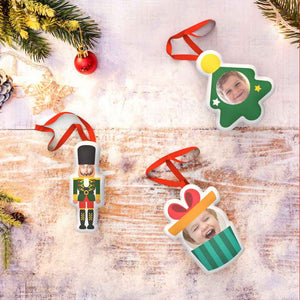 Personalized Christmas Tree Ornament Hanging Doll Decoration for Christmas Gift 3 Pcs