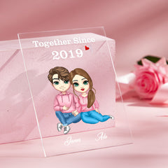 Personalised Cartoon Couple Night Light - Custom Valentine's & Anniversary Gift
