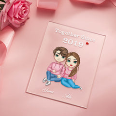 Personalised Cartoon Couple Night Light - Custom Valentine's & Anniversary Gift