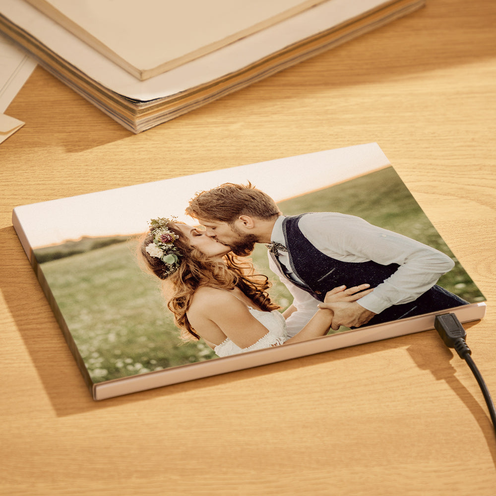 Personalised Video Photo Book With Text | 1GB Memory | Rechargeable Keepsake Gift