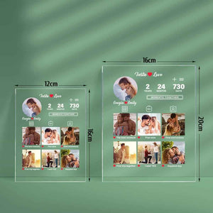 Anniversary Gift Custom Photo Plaque Memorable Moments Acrylic Plaque Gift for Him Her
