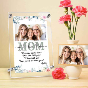 Mother's Day Custom Photo Plaque Gift With Your Name - It Reminds How Much We Love You