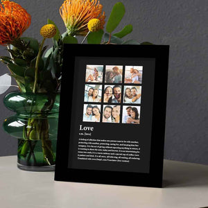Custom Photo Home Decor Gift The Meaning of Love Photo Frame Anniversary Gift