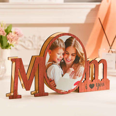 Custom Photo Ornaments Creative Night Light Commemorate Gifts for Mother's Day