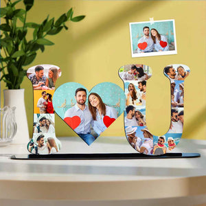 Custom Photo Ornaments Creative I Love U Commemorate Home Gifts