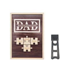 Personalised Dad Puzzle Plaque | You Are The Piece That Holds Us Together | Unique Father's Day Gift