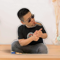 Personalised Automatic Shaking Head Photo Ornament | Custom Car Dashboard & Home Decoration