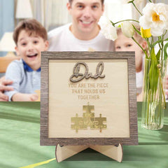 Personalized Dad Puzzle Plaque You Are the Piece That Holds Us Together Father's Day Gift