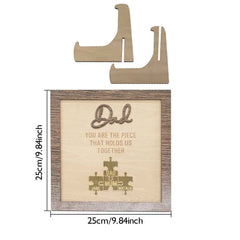 Personalized Dad Puzzle Plaque You Are the Piece That Holds Us Together Father's Day Gift