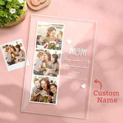 Mother's Day Gift Custom Photo Night Light for Mom Custom Photo and Name