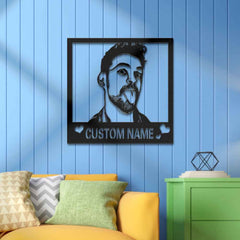 Custom Metal Sign LED Light Personalized Photo Sign Wall Art Home Decor Gift