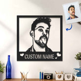Custom Metal Sign LED Light Personalized Photo Sign Wall Art Home Decor Gift