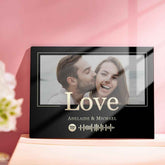 Custom Photo Art Acrylic Plaque Love Couples Gift Simple Modern Home Living Plaque Gift