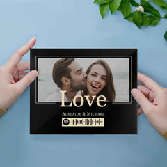 Custom Photo Art Acrylic Plaque Love Couples Gift Simple Modern Home Living Plaque Gift