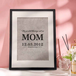 Personalized Father Gift My Greatest Blessings Call Me Dad Name Sign Gift for Father