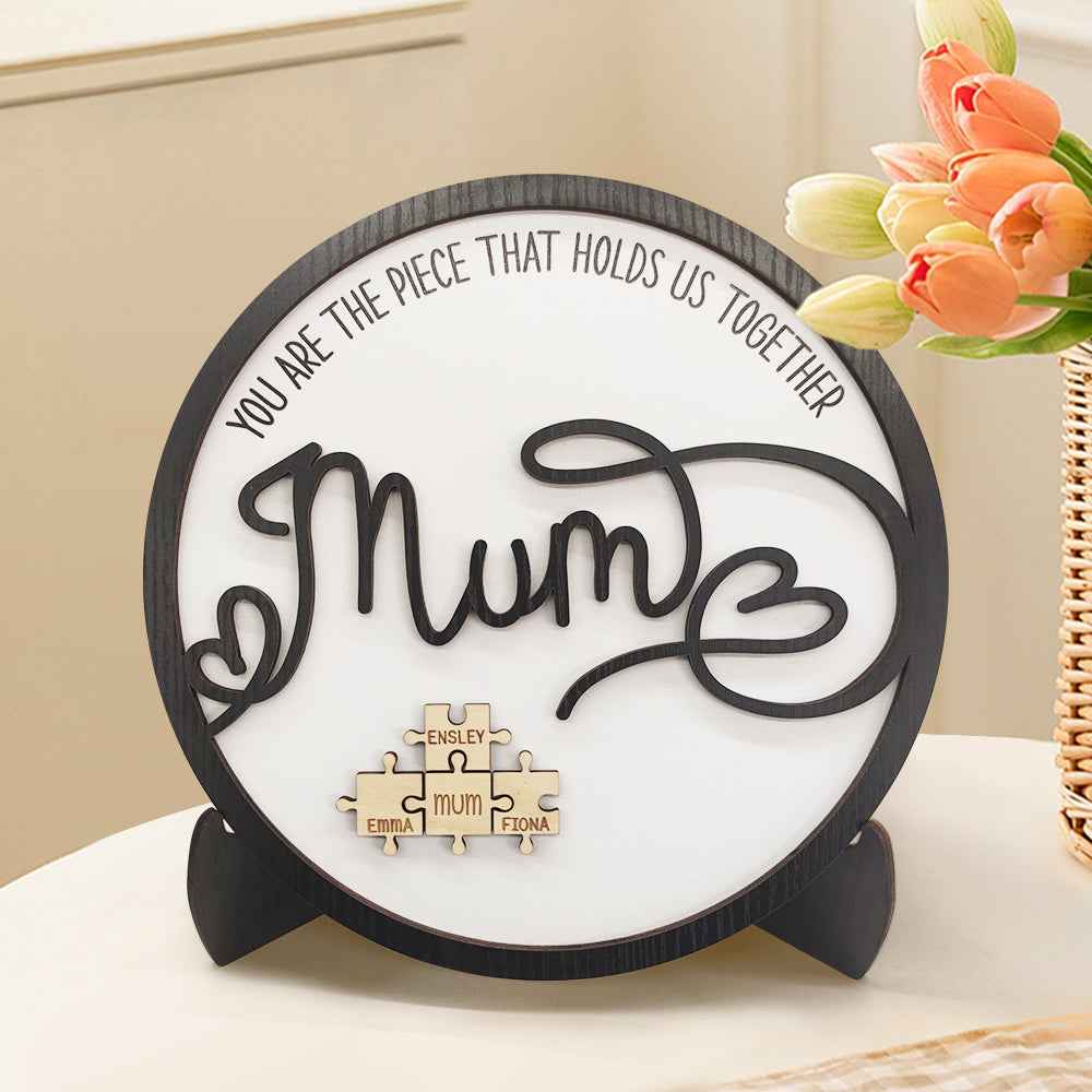 Mother's Day Jigsaw You Are the Piece That Holds Us Together Mother's Day Gift