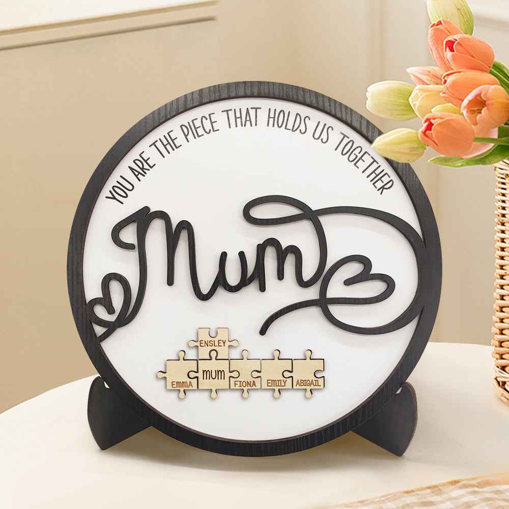 Mother's Day Jigsaw You Are the Piece That Holds Us Together Mother's Day Gift
