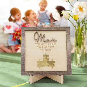 Personalised Mum Puzzle Plaque You Are the Piece That Holds Us Together Mother's Day Gift