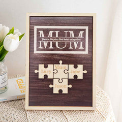 Personalised Mum Puzzle Plaque You Are the Piece That Holds Us Together Gifts for Mum